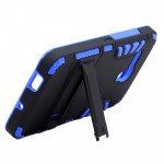 Wholesale Alcatel OneTouch Fierce XL 5054 Hard Shield Holster Combo Belt Clip Case (Blue)